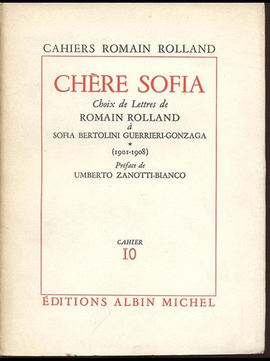 Chere Sofia I - Romain Rolland - 5