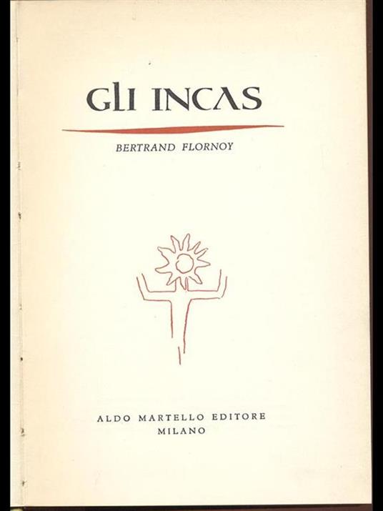 Gli Incas - Bertrand Flornoy - copertina