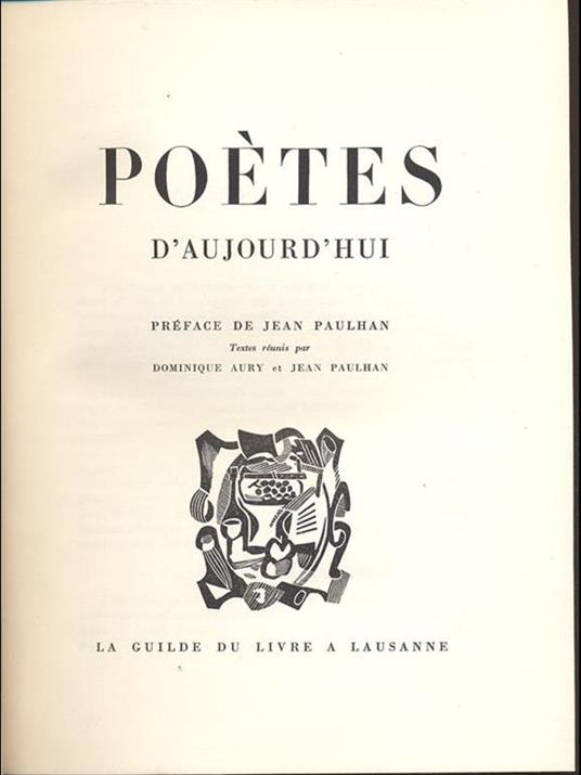 Poetes d'Aujourd'hui - Jean Paulhan - 2