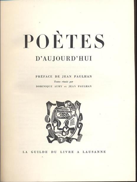 Poetes d'Aujourd'hui - Jean Paulhan - copertina