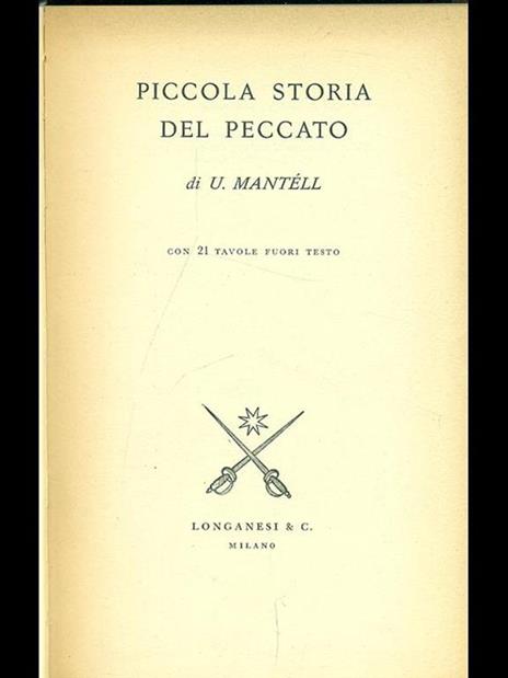 Piccola storia del peccato - U. Mantell - 8