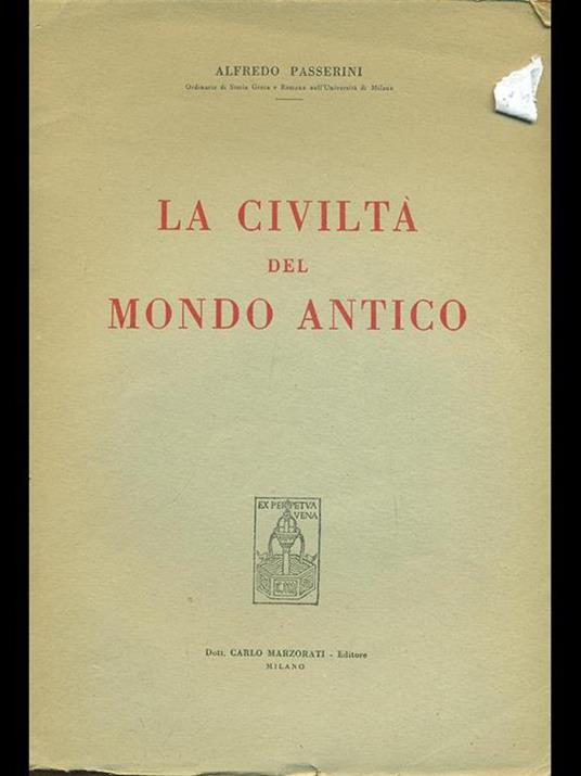 La civiltà nel mondo antico - Alfredo Passerini - 8