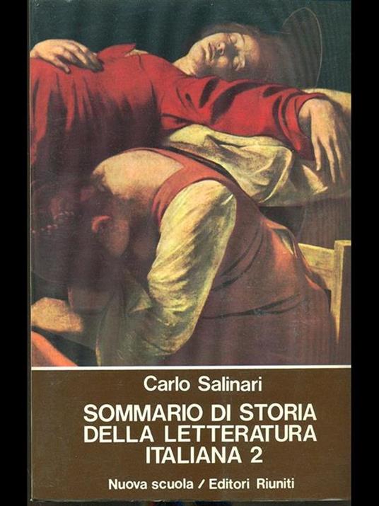 Sommario di storia della letteratura italiana 2 - Carlo Salinari - copertina