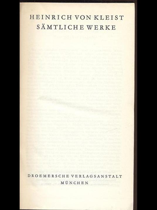 Samtliche Werke - Heinrich von Kleist - 7