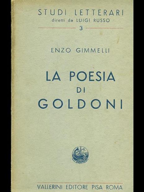 La poesia di Goldoni - Enzo Gimmelli - 2