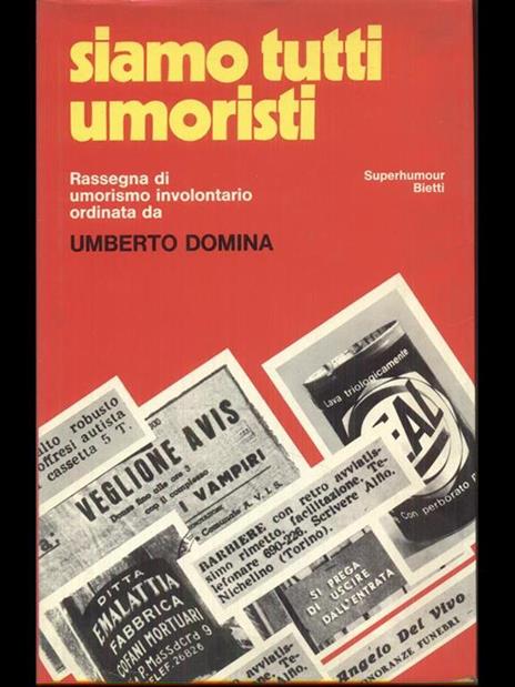 Siamo tutti umoristi - Umberto Domina - copertina