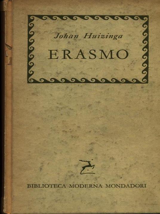 Erasmo - Johan Huizinga - copertina