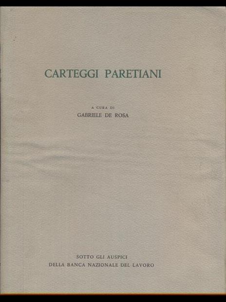 Carteggi Paretiani - Gabriele De Rosa - 6