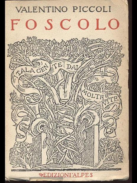 Foscolo - Valentino Piccoli - copertina