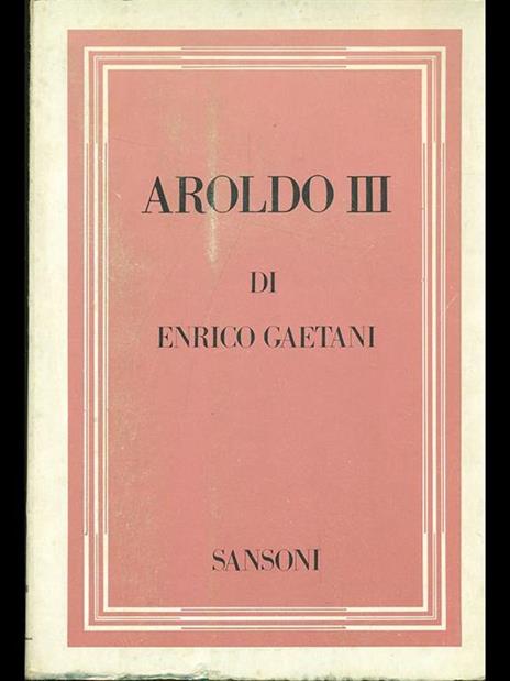 Aroldo III - Enrico Gaetani - 8