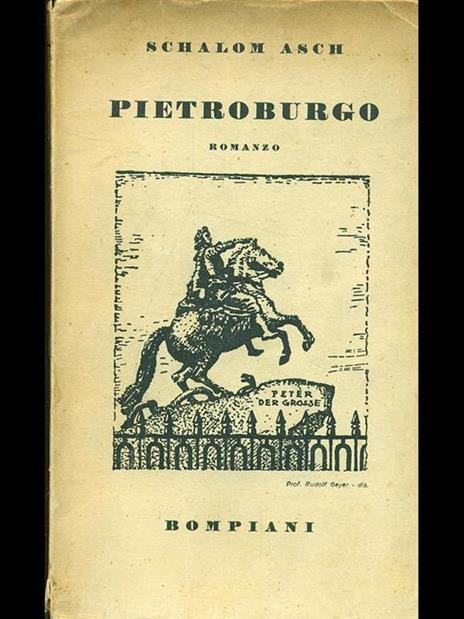 Pietroburgo - Sholem Asch - copertina