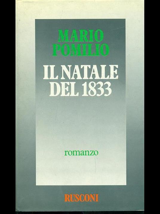 Il Natale del 1833 - Mario Pomilio - copertina