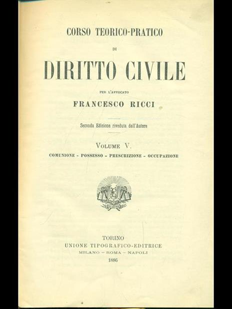 Diritto civile vol. 5 - Francesco Ricci - 2