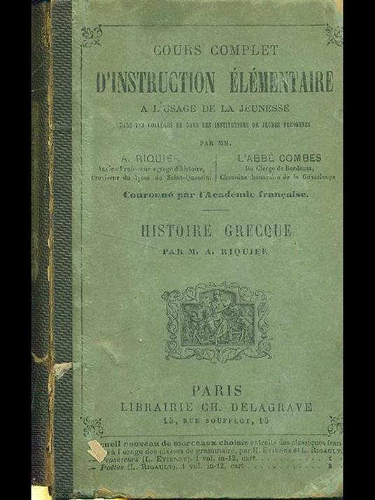 Cours complet d'instruction elementaire - copertina