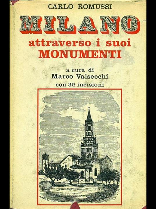 Milano attraverso i suoi monumenti - Carlo Romussi - copertina