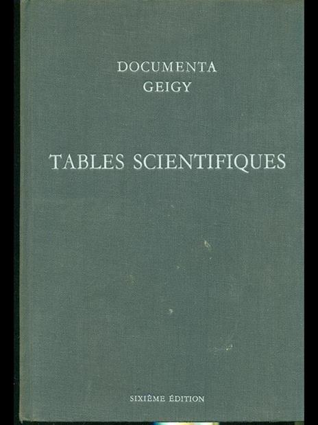 Tables scientifiques - Konrad Diem - 3