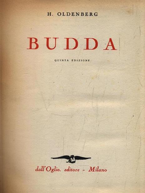 Budda - Hermann Oldenberg - copertina