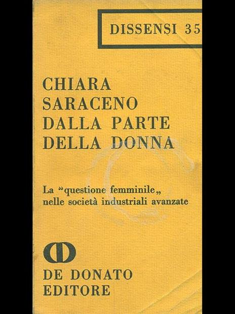 Dalla parte della donna - Chiara Saraceno - copertina