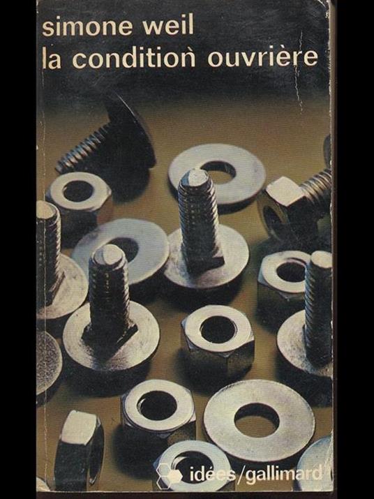 La condition ouvriere - Simone Weil - copertina