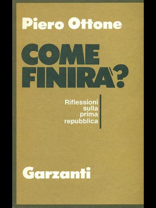 Come finirà? - Piero Ottone - 2