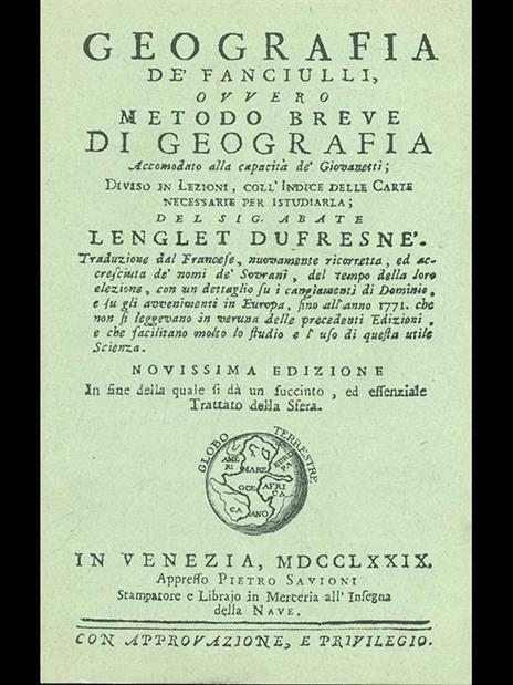Geografia de' fanciulli - Nicolas Lenglet du Fresnoy - 9