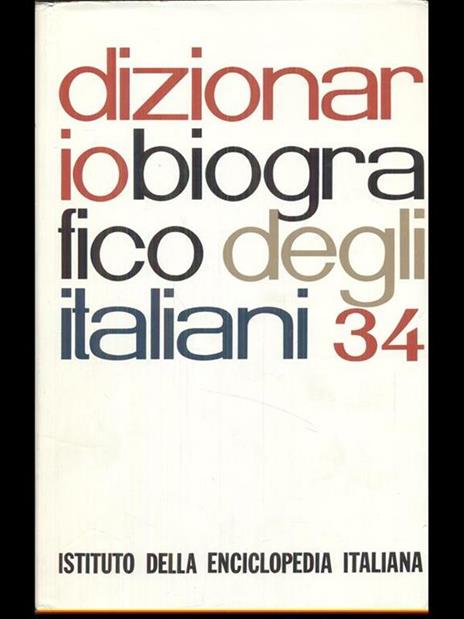 Dizionario biografico degli italiani volume 34 - 4