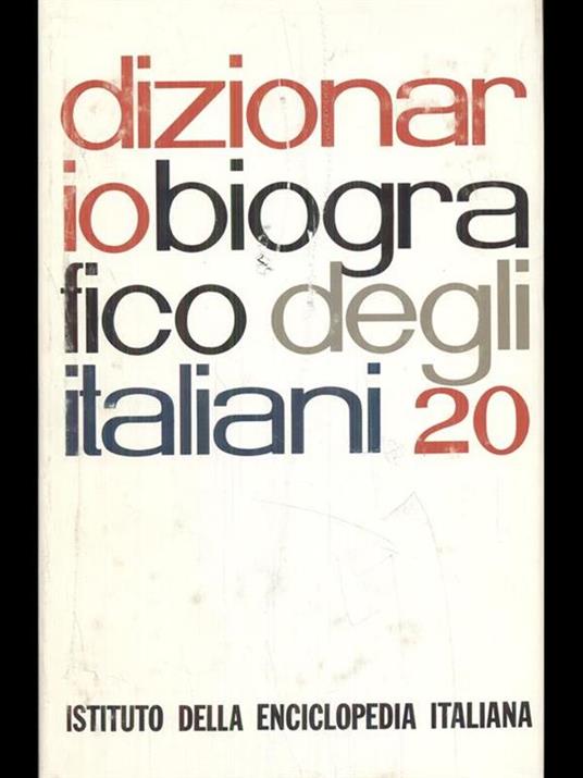 Dizionario biografico degli italiani volume 20 - 3