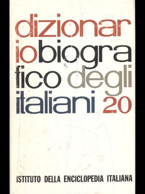 Dizionario biografico degli italiani volume 20 - 4