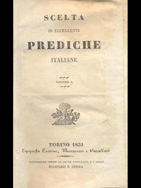 Scelta di eccellenti prediche italiane volume primo - 6