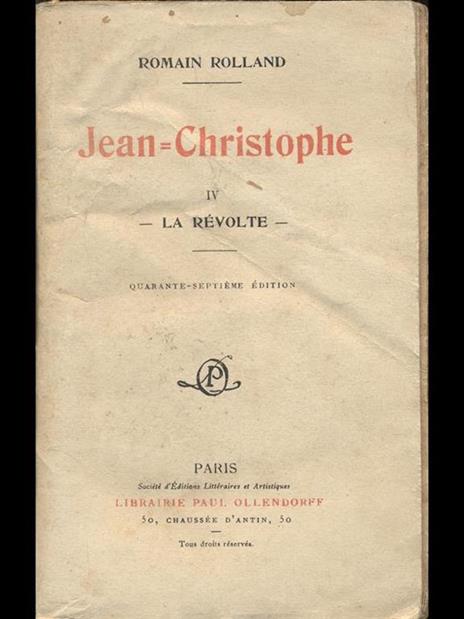 Jean Christophe IV La revolte - Romain Rolland - 8