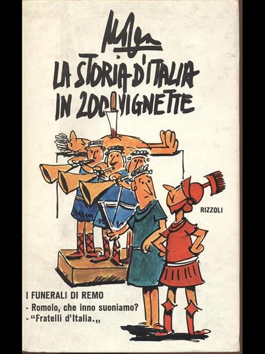 La Storia d'Italia in 200 vignette - Giovanni Mosca - copertina