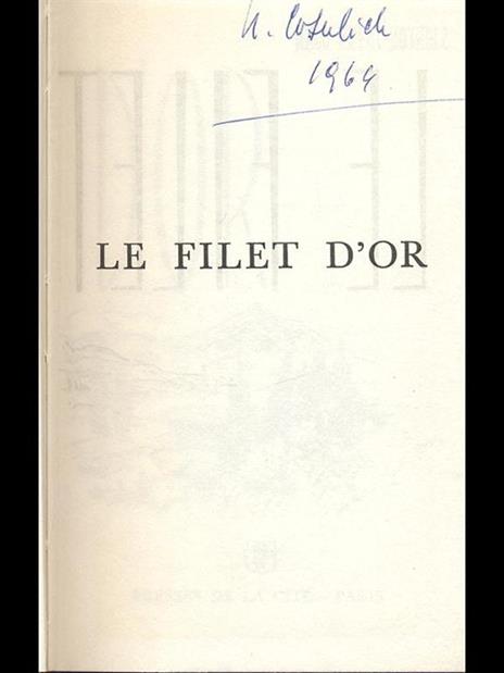 Le filet d'or - copertina