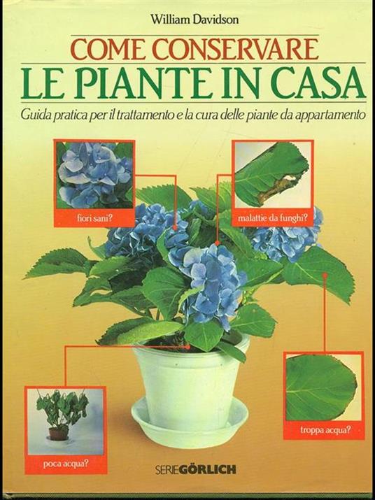 Come conservare le piante in casa - William Davidson - copertina