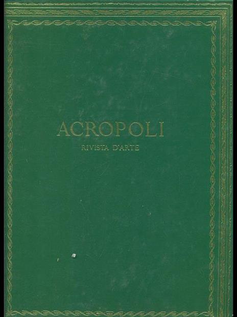 Acropoli rivista d'arte 1961-62 - 4