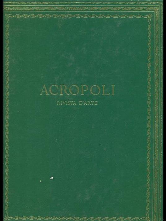 Acropoli rivista d'arte 1961-62 - 4