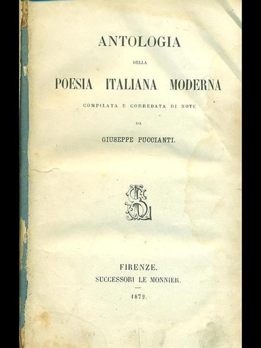 Antologia della poesia italiana moderna - Giuseppe Puccianti - 5