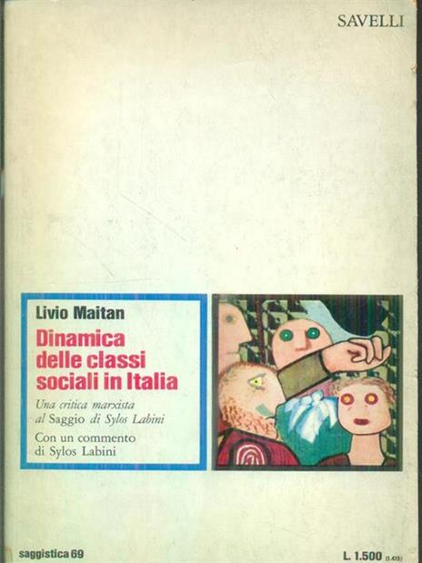 Dinamica delle classi sociali in Italia - Livio Maitan - copertina
