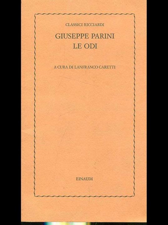 Le odi - Giuseppe Parini - 4