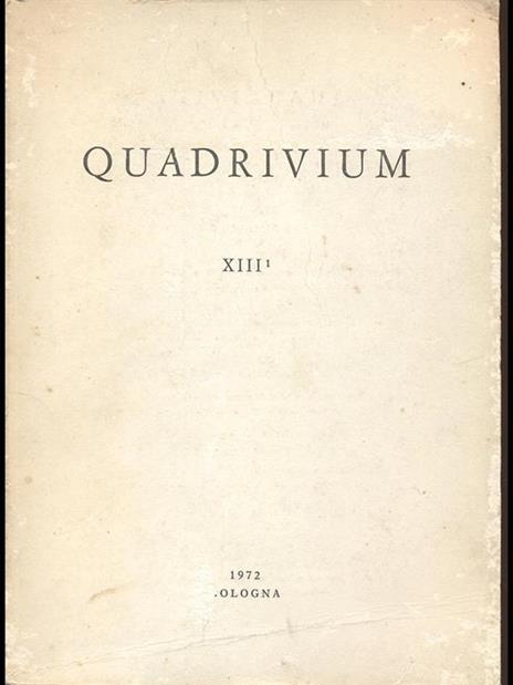 Quadrivium XIII - 3