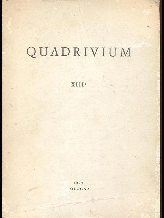 Quadrivium XIII - 3