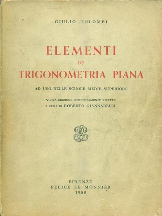 Elementi di trigonometria piana - Contardo Baffi - 2