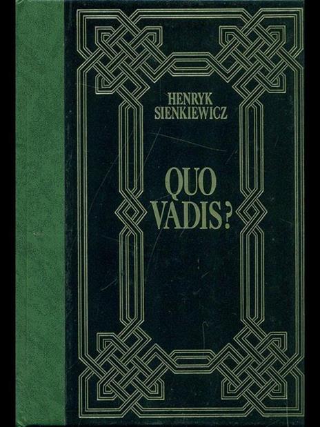 Quo Vadis? - Henryk Sienkiewicz - copertina