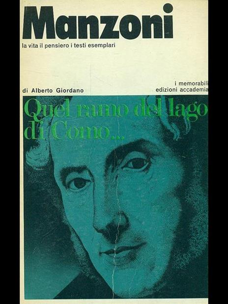 Manzoni - Alberto Giordano - copertina