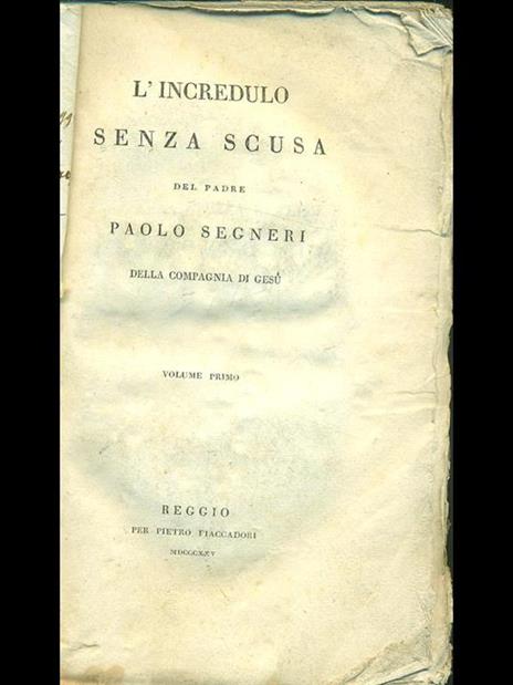 L' incredu7lo senza scusa - Paolo Segneri - 7