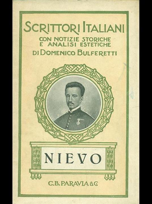 Ippolito Nievo - Domenico Bulferetti - copertina