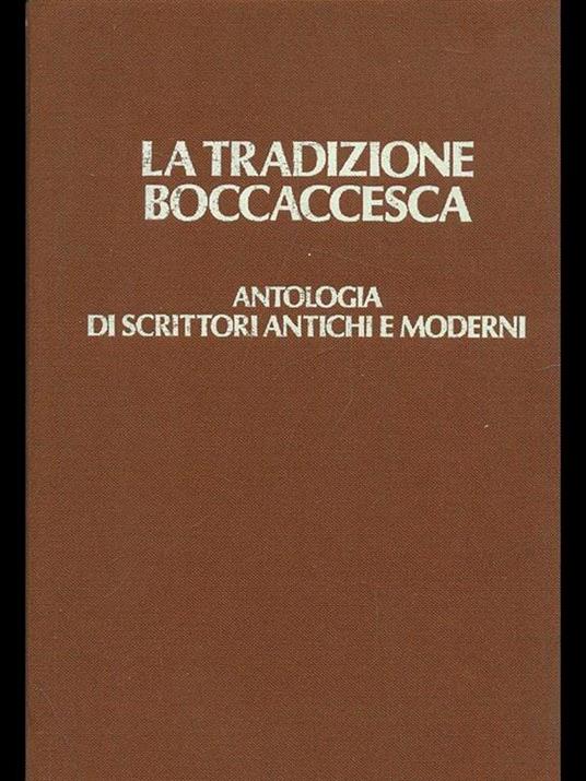 La tradizione boccaccesca - Sergio Romagnoli - copertina