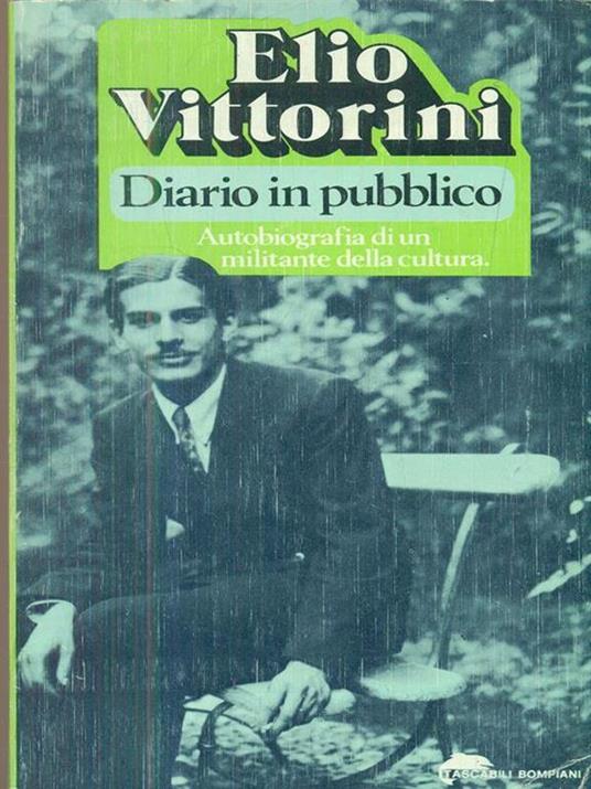 Diario in pubblico - Elio Vittorini - copertina