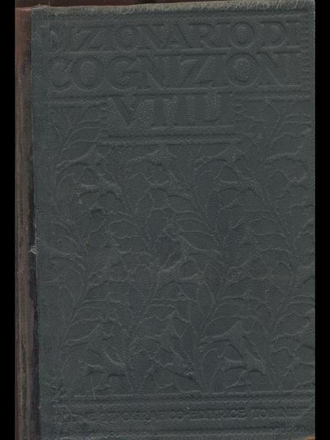 Dizionario di cognizioni utili - Lessona,Cosentini - copertina