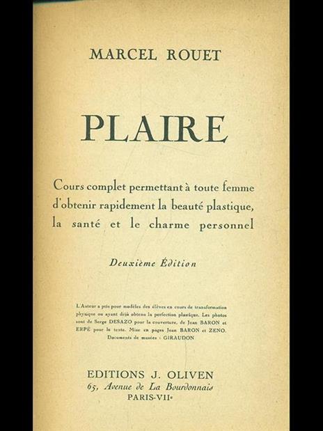 Plaire - Marcel Rouet - 3