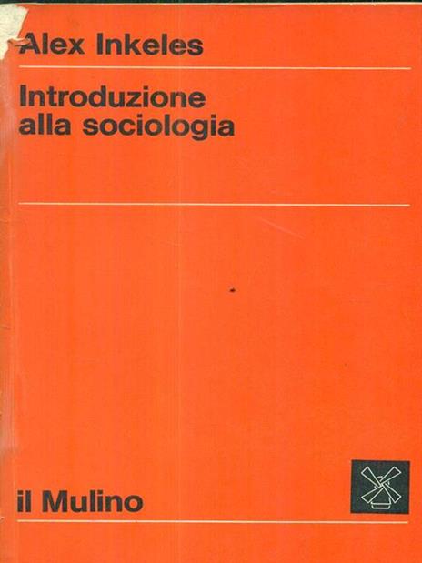 Introduzione alla sociologia - Alex Inkeles - copertina